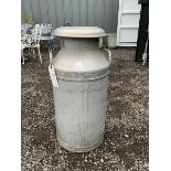 Aluminium milk churn - THIS LOT IS TO BE COLLECTED BY APPOINTMENT FROM DUGGLEBY STORAGE