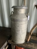 Aluminium milk churn - THIS LOT IS TO BE COLLECTED BY APPOINTMENT FROM DUGGLEBY STORAGE