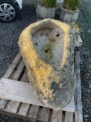 19th century unusual shaped stone trough - THIS LOT IS TO BE COLLECTED BY APPOINTMENT FROM DUGGLEBY