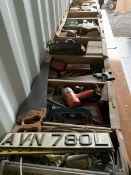 Woodworking and other tools in nine boxes - THIS LOT IS TO BE COLLECTED BY APPOINTMENT FROM DUGGLEBY