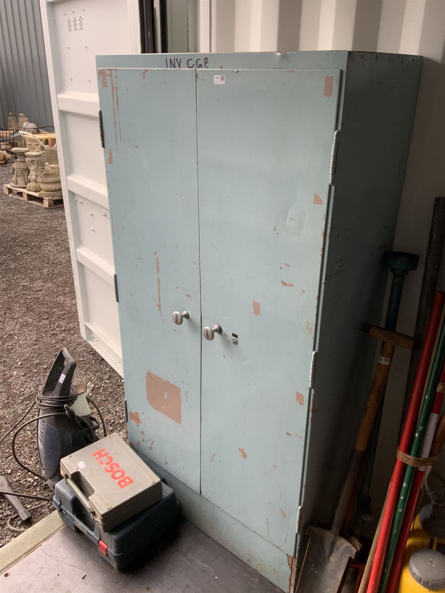 Vintage metal storage cabinet - THIS LOT IS TO BE COLLECTED BY APPOINTMENT FROM DUGGLEBY STORAGE