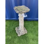 Composite stone classical column birdbath - THIS LOT IS TO BE COLLECTED BY APPOINTMENT FROM DUGGLEBY