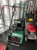Qualcast classic petrol 35s lawnmower with box - THIS LOT IS TO BE COLLECTED BY APPOINTMENT FROM DUG