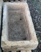 Small 19th century rectangular stone trough - THIS LOT IS TO BE COLLECTED BY APPOINTMENT FROM DUGGLE