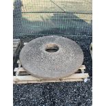 19th century circular mill stone