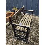 Wooden garden bench - THIS LOT IS TO BE COLLECTED BY APPOINTMENT FROM DUGGLEBY STORAGE