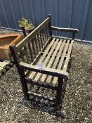 Wooden garden bench - THIS LOT IS TO BE COLLECTED BY APPOINTMENT FROM DUGGLEBY STORAGE