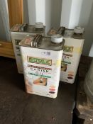 Three Briwax Danish oil 5L cans - THIS LOT IS TO BE COLLECTED BY APPOINTMENT FROM DUGGLEBY STORAGE