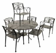 Heavy Aluminium circular garden table