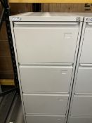Ostaline four drawer filing cabinet - THIS LOT IS TO BE COLLECTED BY APPOINTMENT FROM DUGGLEBY STORA