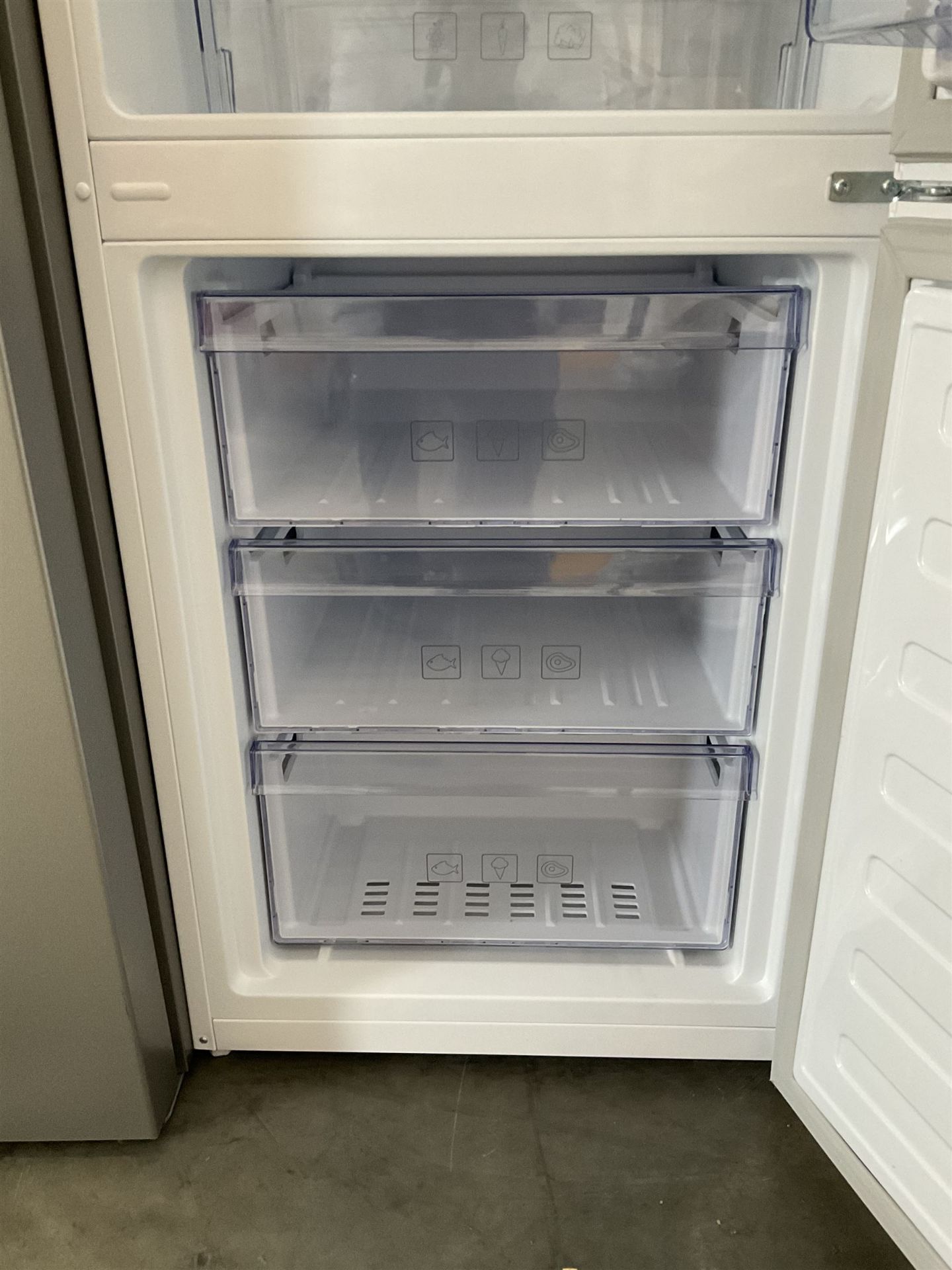 Beko CSG3571W fridge freezer - THIS LOT IS TO BE COLLECTED BY APPOINTMENT FROM DUGGLEBY STORAGE