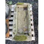 19th century rectangular stone shallow sink planter - THIS LOT IS TO BE COLLECTED BY APPOINTMENT FRO