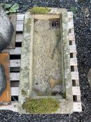 19th century rectangular stone shallow sink planter - THIS LOT IS TO BE COLLECTED BY APPOINTMENT FRO