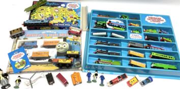 Thomas The Tank Engine and Friends - over forty unboxed models and figures by ERTL with moulded plas