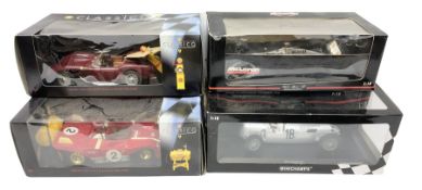 Two Collezione Classico large scale die-cast models of a Ferrari 1972 312P with Racing Fuel Pump and