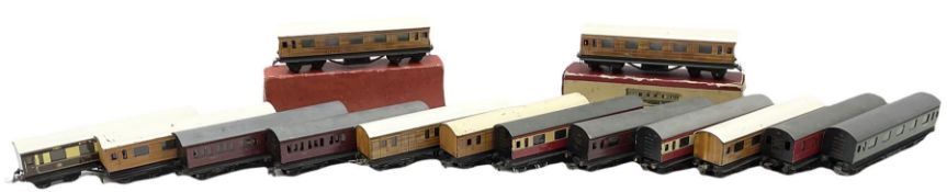 Trix Twin - six LNER teak finish coaches