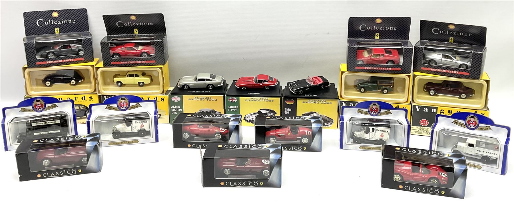 Twenty modern die-cast models by Vanguards