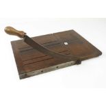 A BUCK & HICKMAN paper or leather guillotine with 12" blade G+
