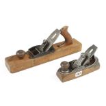 Two STANLEY Liberty Bell Nos 122 and 127 wood bottom planes G
