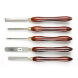 A set of 5 turning tools G+