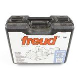 A little used FREUD No JS100AK biscuit jointer in orig carrying case 240v Pat tested G++
