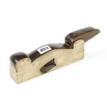 A 1 1/2" steel soled brass shoulder plane with mahogany infill and wedge G