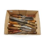 14 large chisels and gouges G+