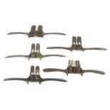 Five sash routers by PRESTON some light rust G