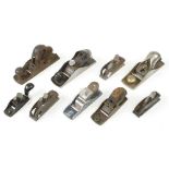 Nine steel block planes G