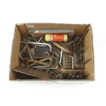 Quantity of Allen keys, drill bits etc G-