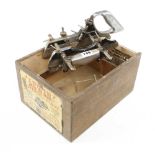 A LEWIN plough plane with cutters in orig box, lacks lid G