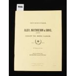 Alex Mathieson; Ken Roberts reprint catalogue 204pp G++