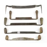 Five drawknives for restoration G-