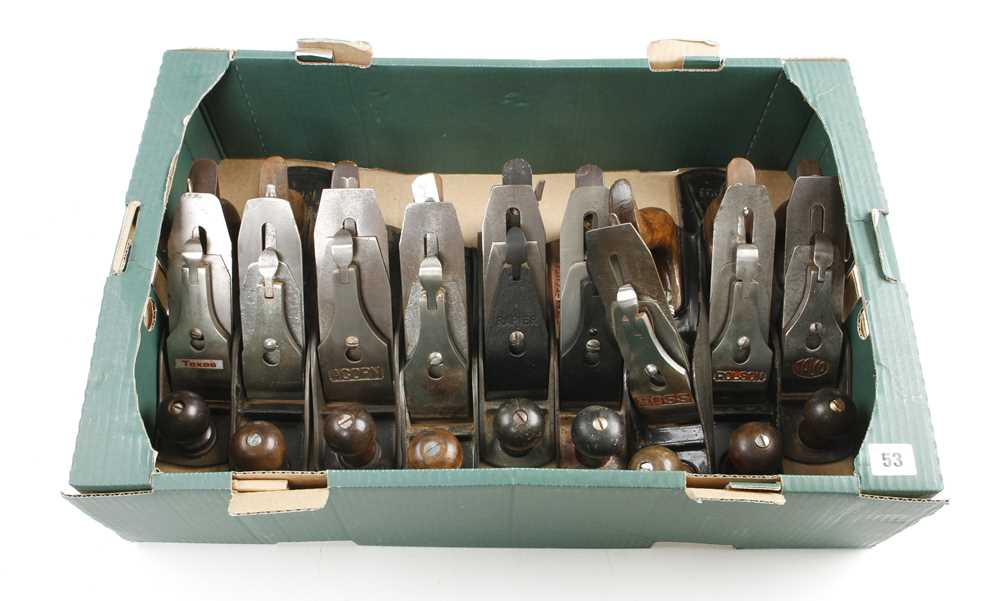 Nine metal planes by assorted makers, Nos 5, 4 1/2, 4c etc G - Image 2 of 2