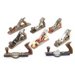 Eight metal planes some rust G