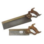 Two b/b tenon and dovetail saws both by DISSTON G+