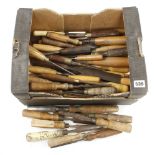45 old chisels and gouges G