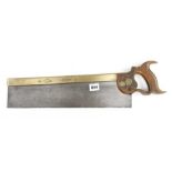 A 16" b/b tenon saw by GROVES London with Silver Steel Elastic Steel Temper (one handle screw