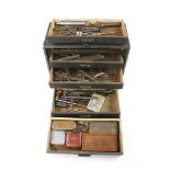 An engineers five drawer tool chest with tools G
