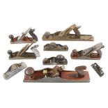 Ten metal planes for restoration G