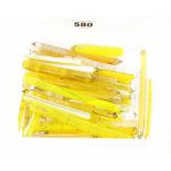 50 assorted spirit level vials 1 1/2" to 5" G++