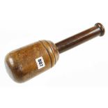 An early large lignum mallet 12" o/a G++