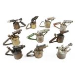 Ten small brass blowlamps G
