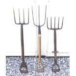 Three 3, 4 & 5 prong forks G