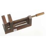 A gentleman's mahogany mitre clamp, the body 11" x 3" G++