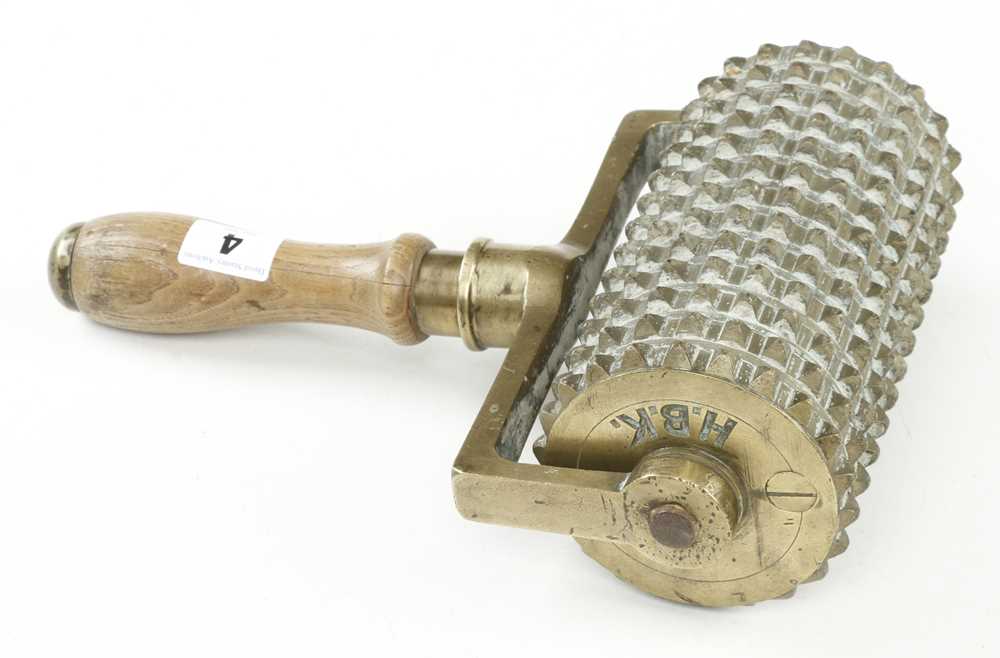 A brass concrete roller marked H & F BADCOCK , also Gilchrist Glasgow G++ - Image 3 of 3