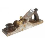 A 13 1/2" iron panel plane for restoration with late model Norris 2 1/2" iron G-