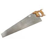 A little used L.H.TURTLE London Spring 6TPI hand saw G++