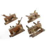 Three beech ploughs and sash fillester G