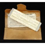 A 5" double slide ivory rule by STANLEY London with Hudson's Horse Power Computing Scale with